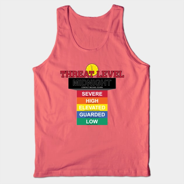 Threat Level Midnight Tank Top by huckblade